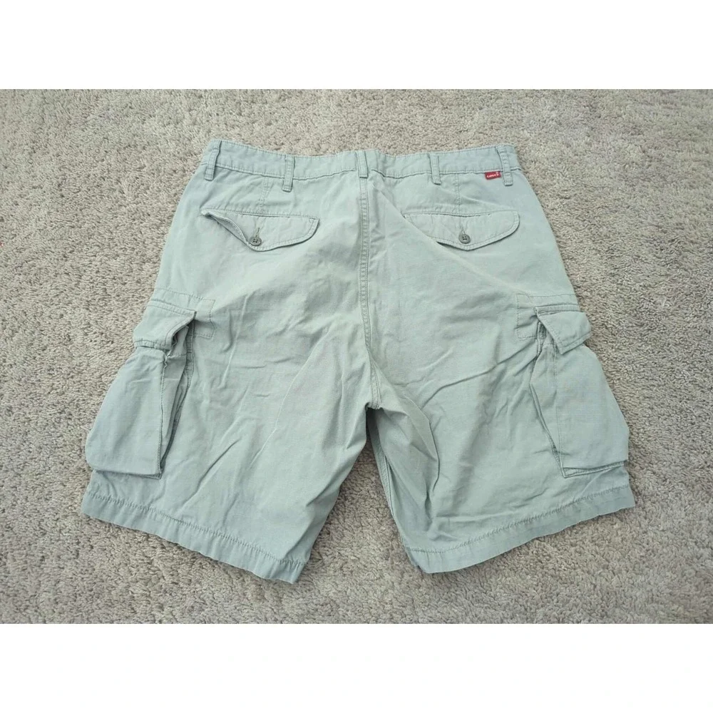 Levi's Strauss Cargo Shorts Mens 36 Gray Inseam: 7.5